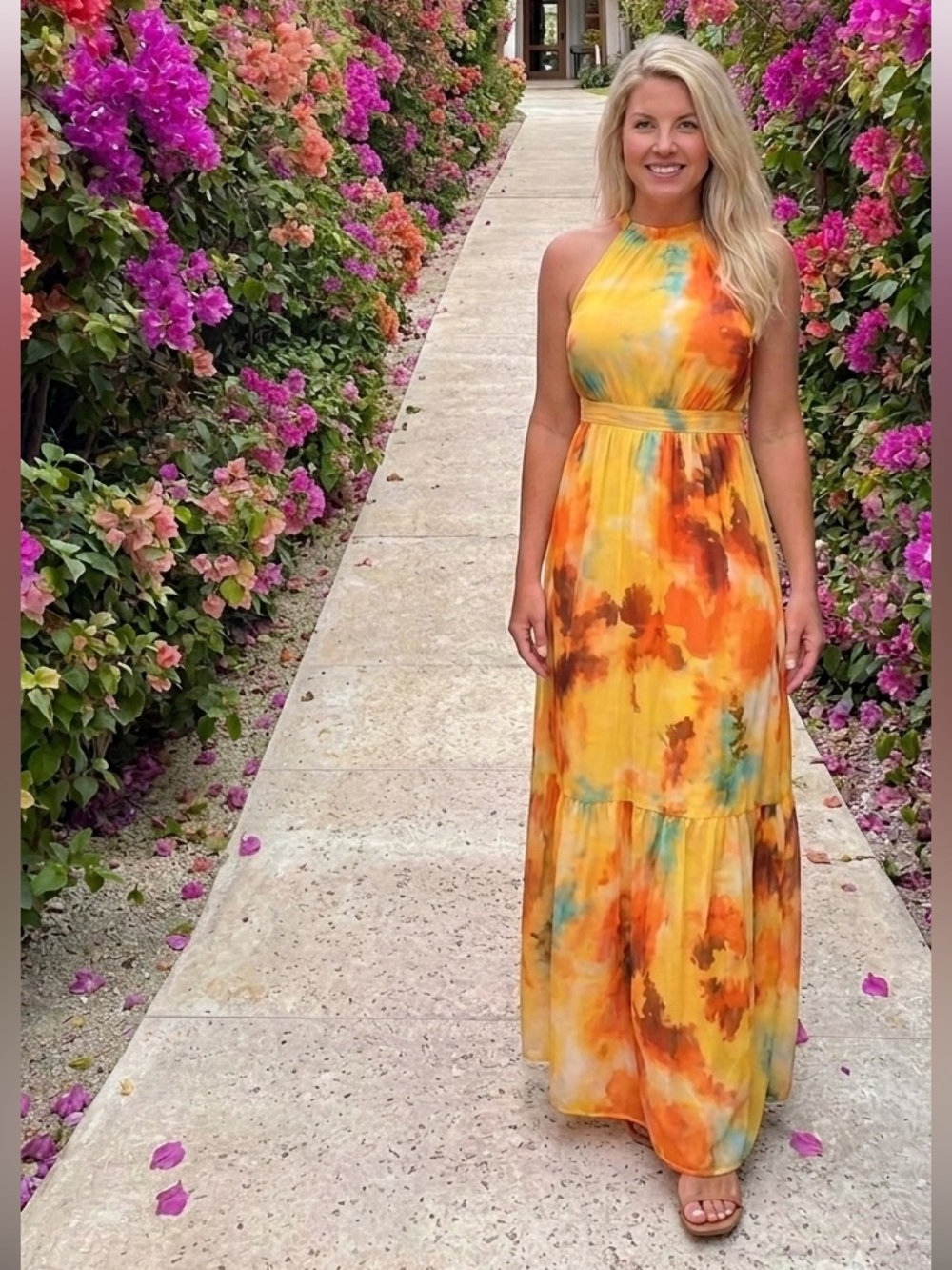 New Dress Resort Tropical Maximalist from Tahari Arthur S. Levine